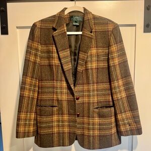 Vintage Ralph Lauren plaid Blazer